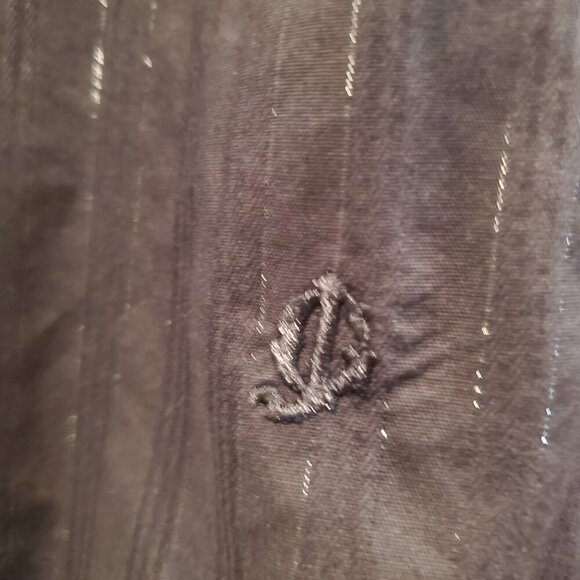 GUESS SZ XL Men's Black Metallic & Satin Western Button-down Long-sleeve Shirt - Picture 5 of 8